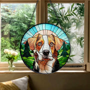 Custom Dog Art Suncatcher Glass From Photo, Pet Memorial Ornament, Dog Art Suncatcher, Gift for Dog Lovers, House Decor,Dog Mom Gift