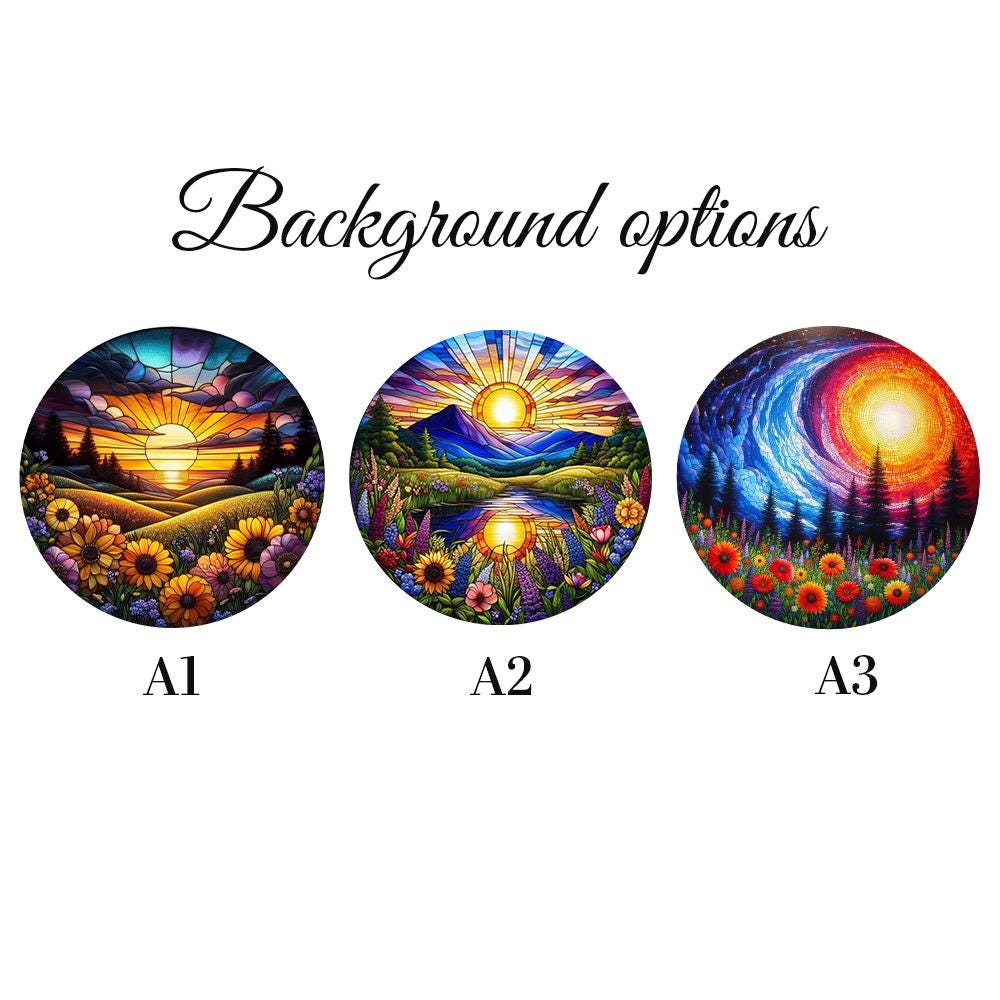 Personalized Pet in wildflower field GLASS Suncatcher Hanging, Potrait Cat dog suncatcher, sympathy gift, gift for cat mom, custom photo