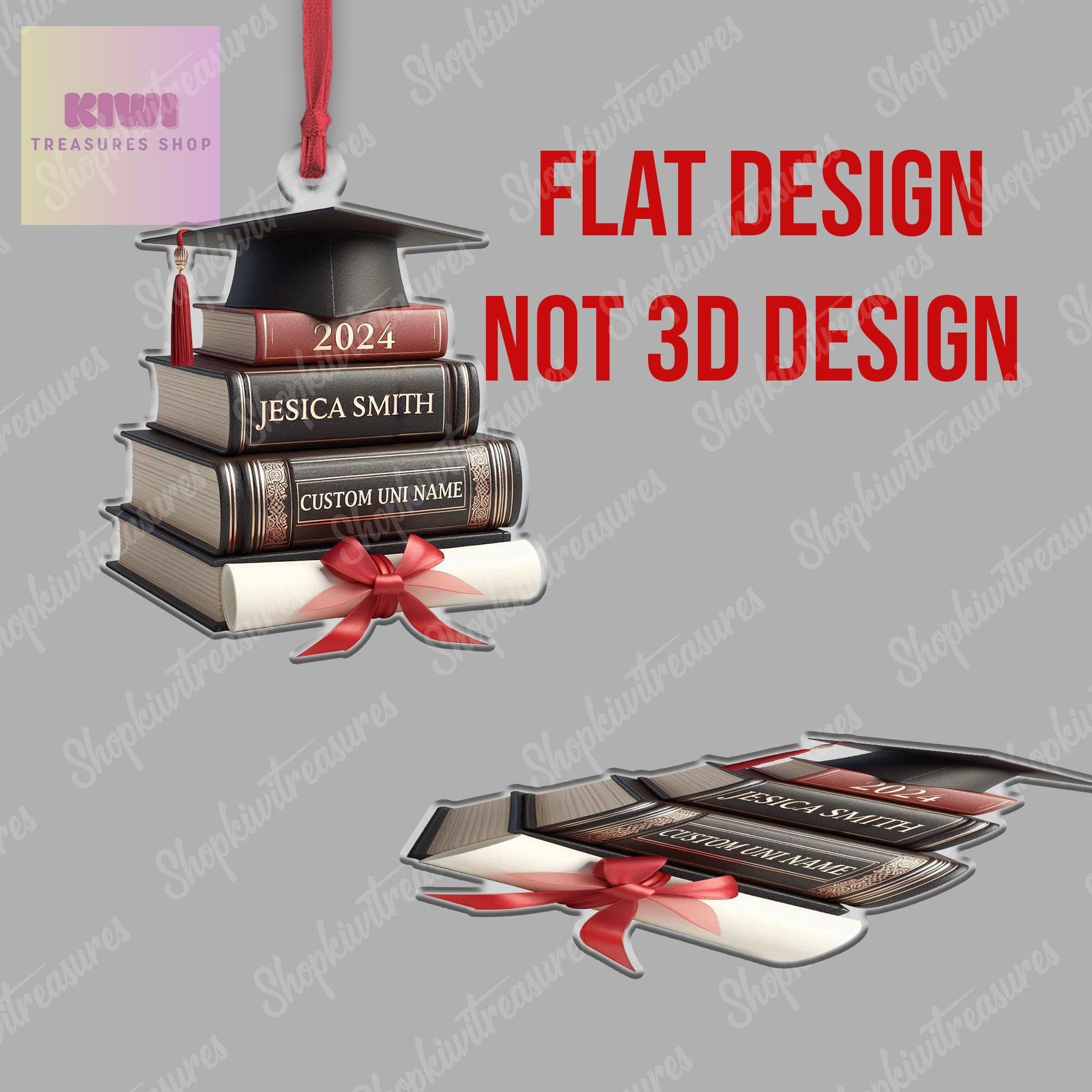 Class Of 2025 Christmas 2D FLAT Ornament, Graduation 2025 Gift, Xmas Gift, Custom Ornament Decor, Graduation Ornament, Grad Gift, Keepsake