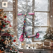 Personalized Scooter Christmas Light 2D FLAT Christmas Ornament, Christmas Tree Decor, Loved Scooter Ornament, Xmas Hanging Ornament