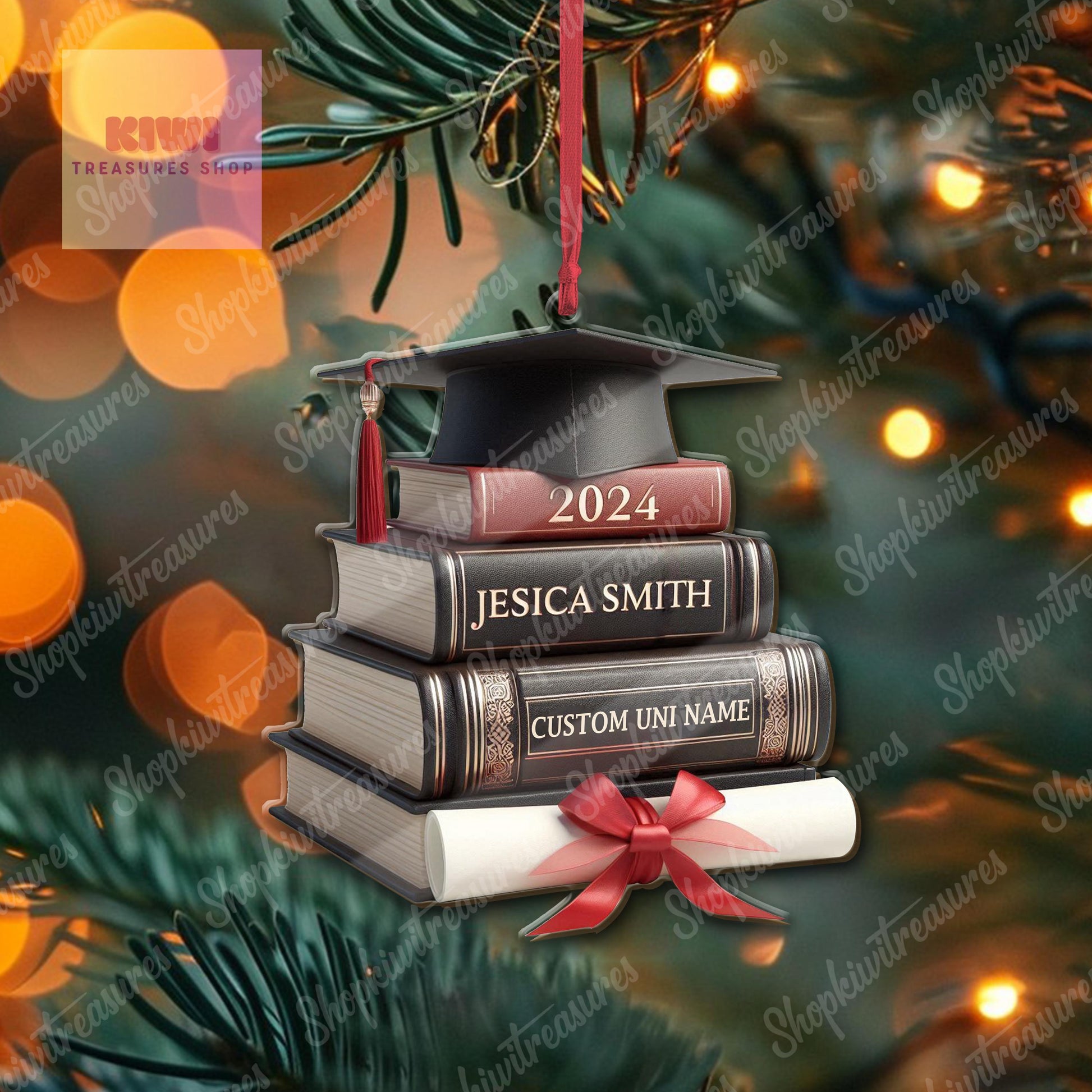 Class Of 2025 Christmas 2D FLAT Ornament, Graduation 2025 Gift, Xmas Gift, Custom Ornament Decor, Graduation Ornament, Grad Gift, Keepsake