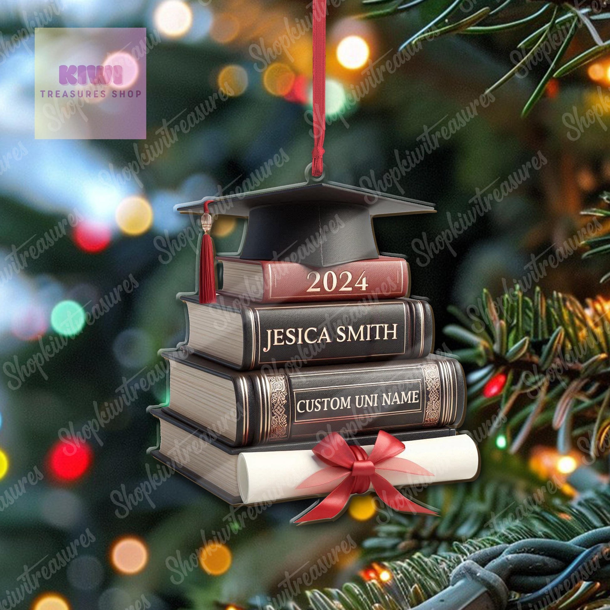 Class Of 2025 Christmas 2D FLAT Ornament, Graduation 2025 Gift, Xmas Gift, Custom Ornament Decor, Graduation Ornament, Grad Gift, Keepsake