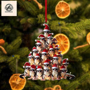 Christmas Sugar Glider 2D FLAT Ornament Decor, Sugar Glider Lover Decor, Xmas Animal Decor, Christmas Animal, Animal Lover Gift,Gift For Her