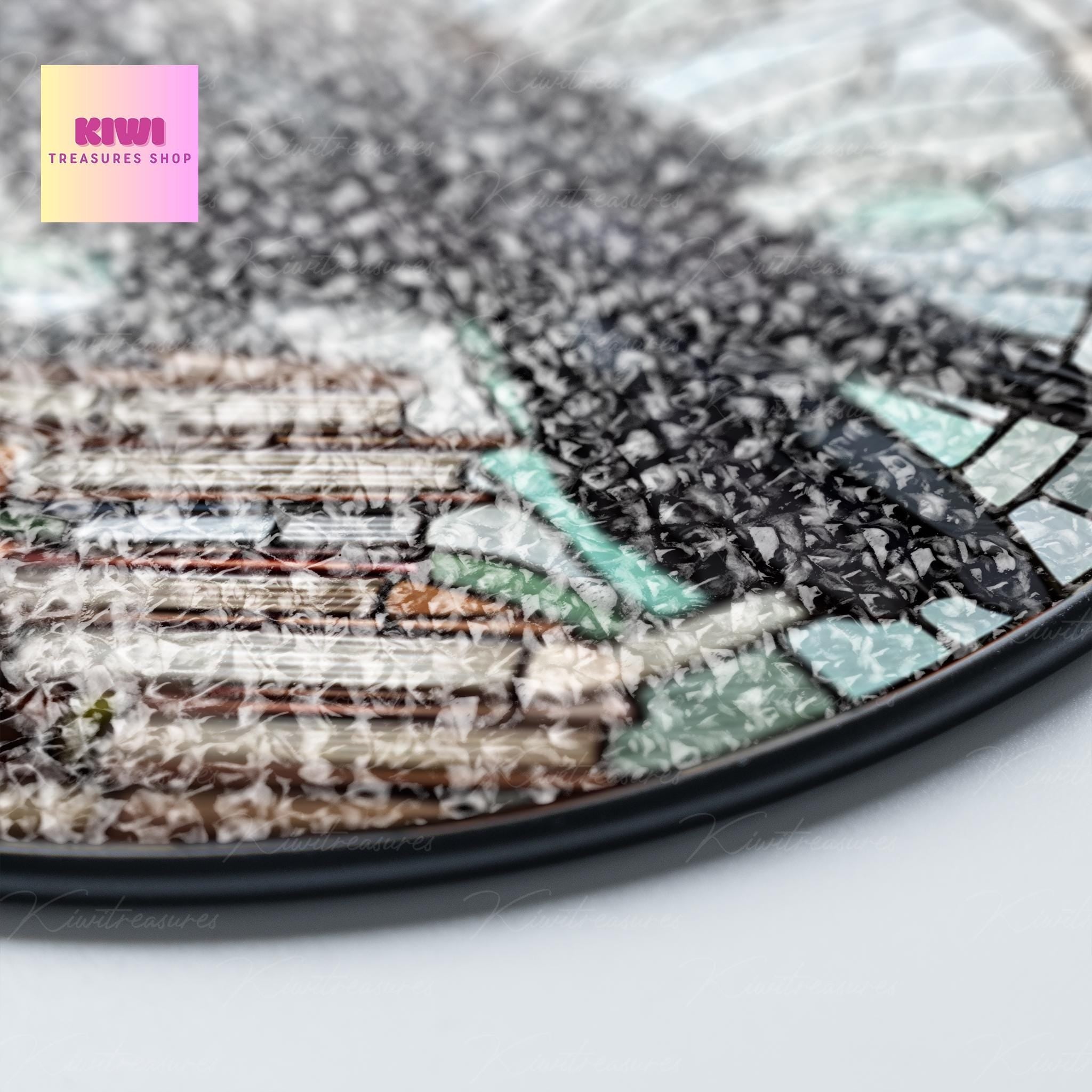 Crow on bookstack GLASS Suncatcher, Crow Suncatcher Ornament, bird watching gift, Librarian idea gift, Reading room sign, raven suncatcher