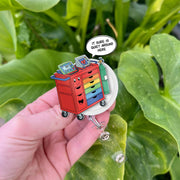 Crash Cart Acrylic Badge Reel, ICU Nurse, RRT, Rapid Response, Emergency Medicine, Nurses Week Gift, Respiratory, MD, Doctor, Code Blue Team