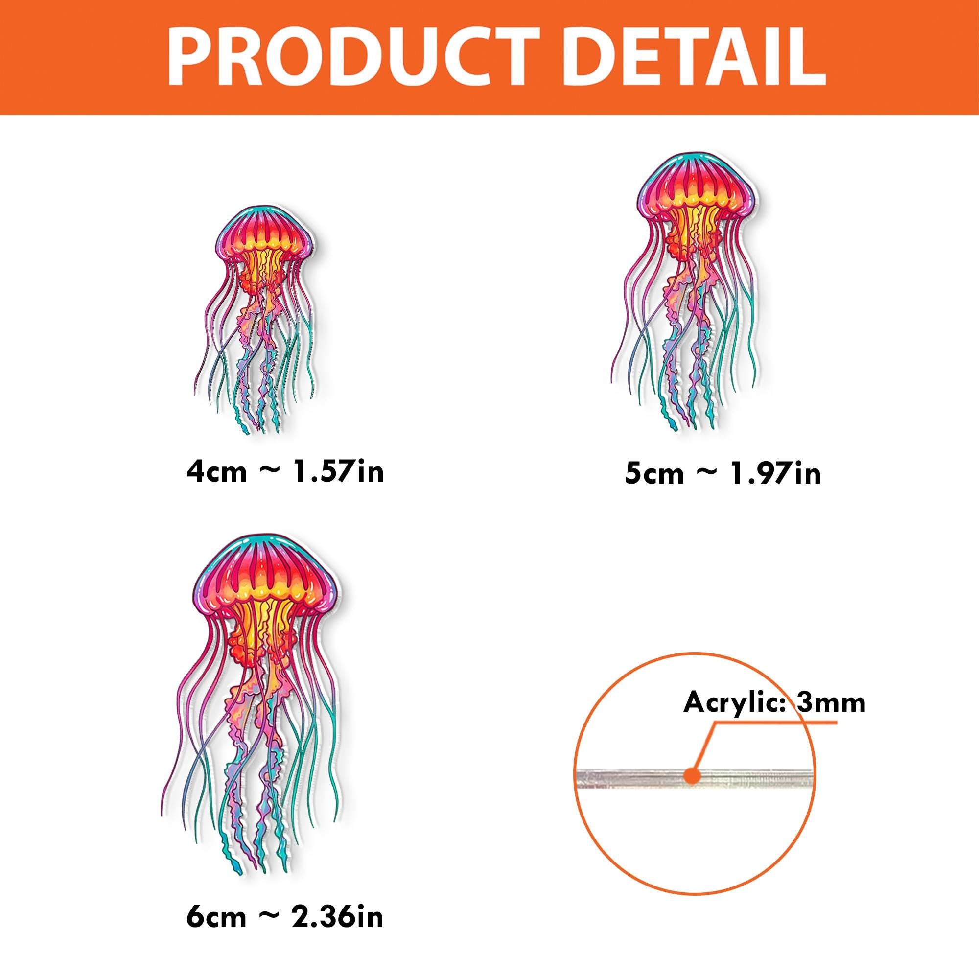 Colorful Jellyfish Badge Reel, Jellyfish  Lover Gift, Ocean Animal Lover, RN ID Holder, Nurse Gift, Gift For Nurse, Cute Animal Gift