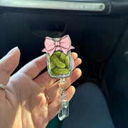 Coquette Pickle Jar Badge Reel, Funny Nurse Gift, Nurse badge reel, Pickle Lover Gift, Funny Co-worker Gift, Heavy Duty, MRI Safe,Nurse Gift