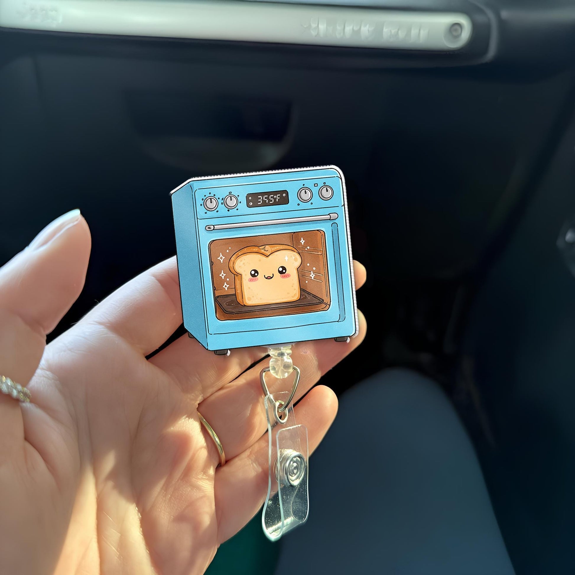 Bun in the Oven Badge Reel, Cute L&D Nurse Gift, Maternity Labor Delivery ID Clip, Midwife Gift, Nurse Badge Clip, Gift For Nurse