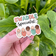 Swaddle Specialist Badge Reel, L&D Nurse badge Reel, Midwife Gift, NICU Id Holder Gift, Newborn Baby Badge reel, Nicu Gift, Heavy Duty