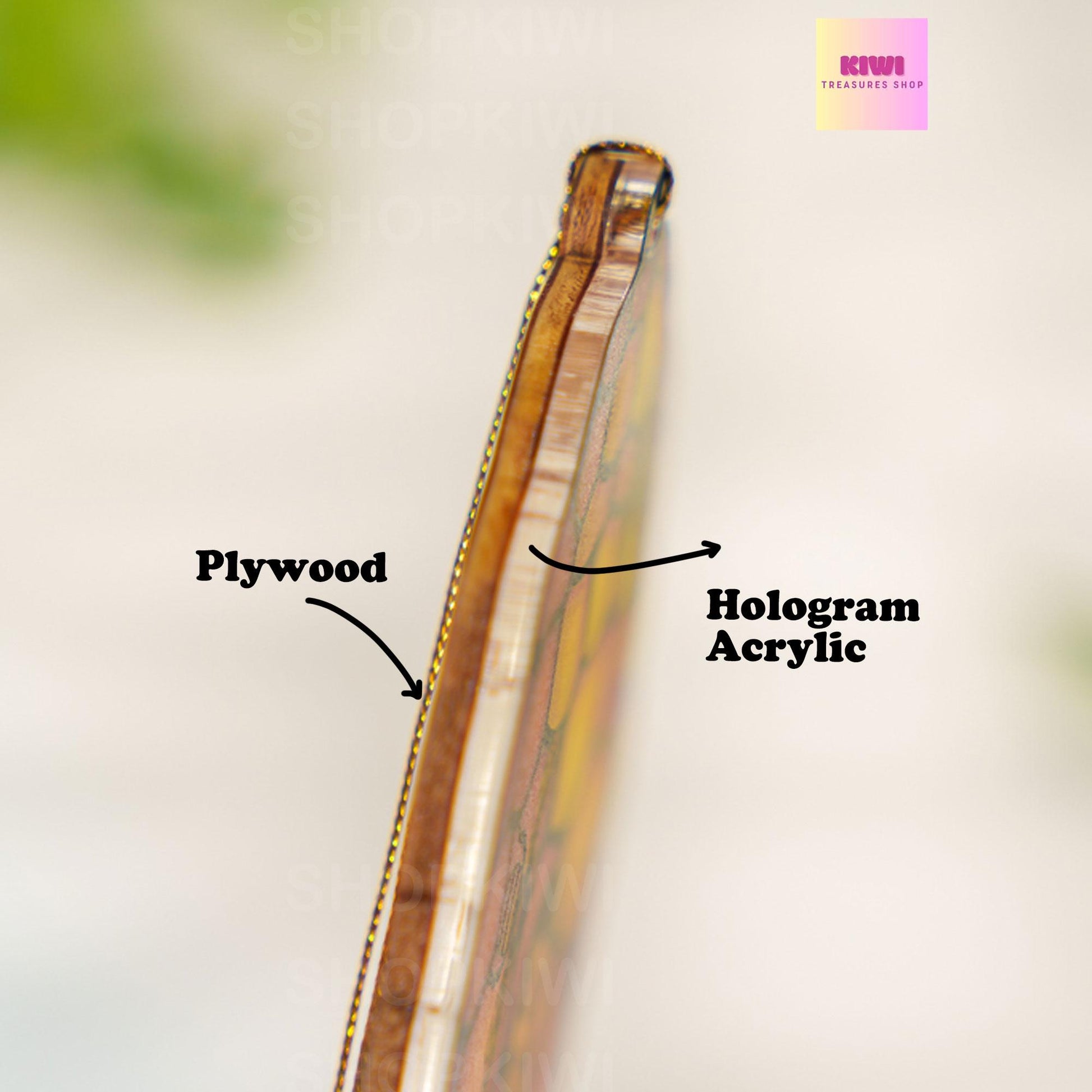 Custom Daddy Acrylic Wood Suncatcher | Holographic Mountain Scene Gift | Father's Day Personalized Hanging | “You Are the World” Quote