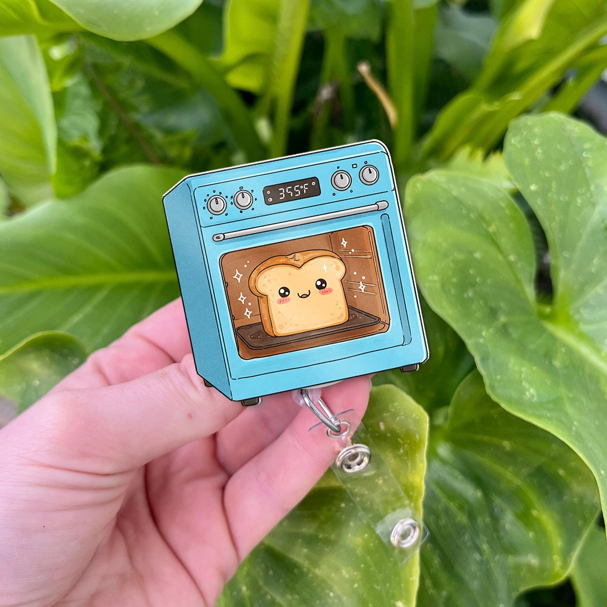 Bun in the Oven Badge Reel, Cute L&D Nurse Gift, Maternity Labor Delivery ID Clip, Midwife Gift, Nurse Badge Clip, Gift For Nurse