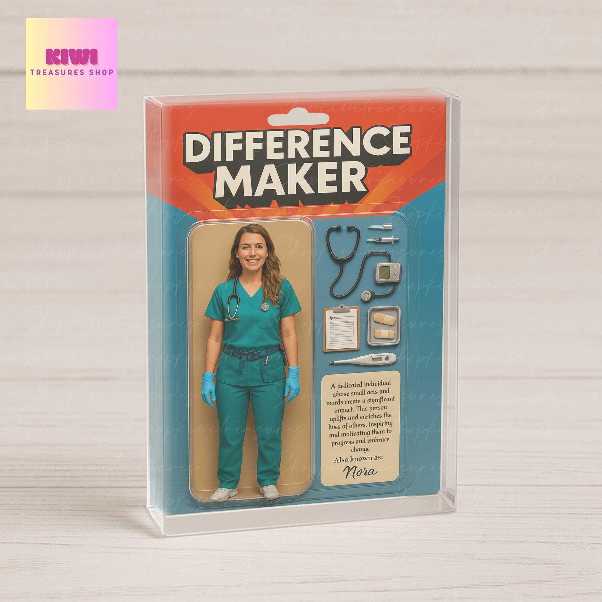 Custom Difference Maker Nurse Acrylic Block – Personalized Nurse Gift – Nurse Week Gift – Retirement Nurse Keepsake - Gift For Nurse