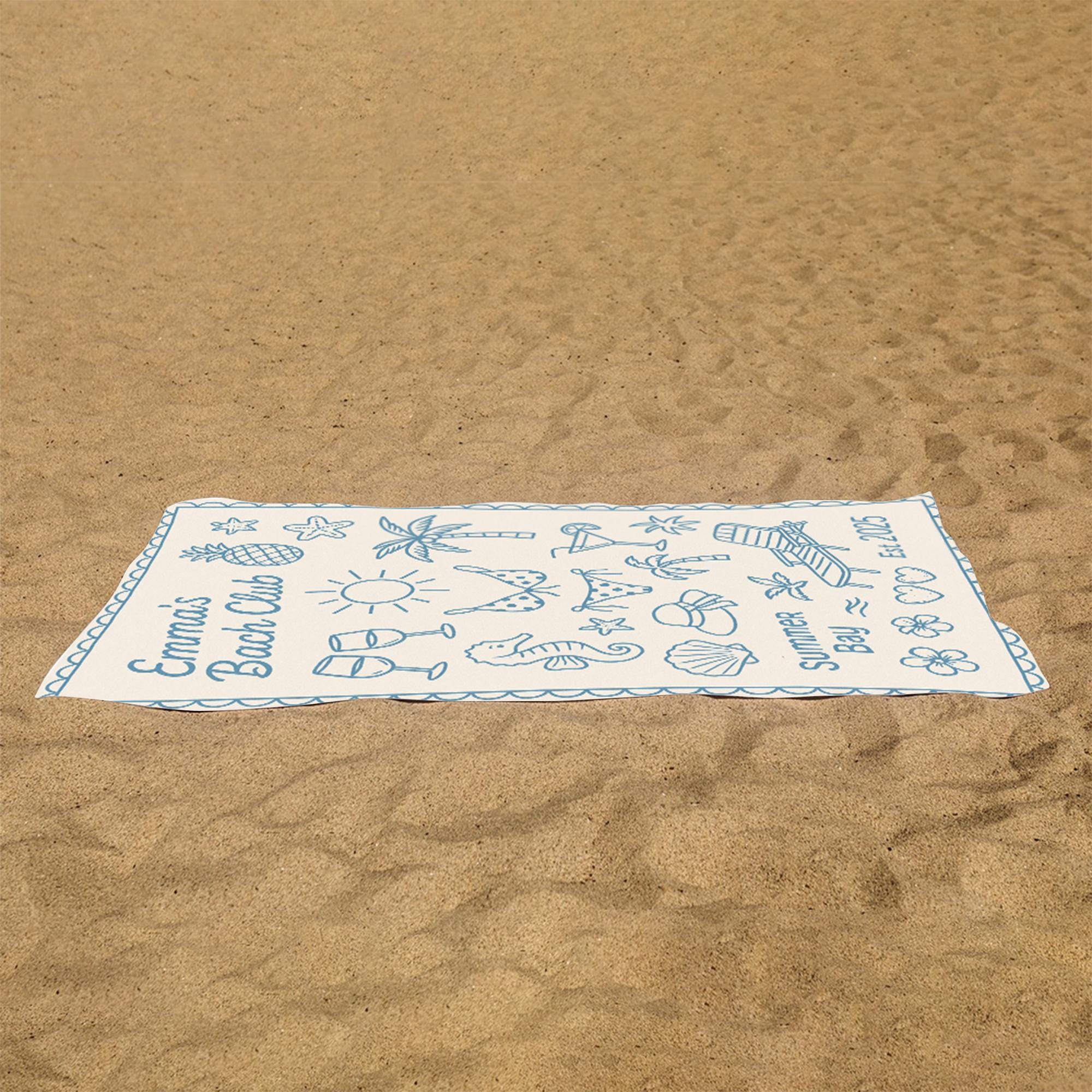 Custom Bachelorette Towel – Personalized Bach Party Towel, Summer Girls Trip Gift, Bride Squad Pool Towel, Beach Weekend Favor