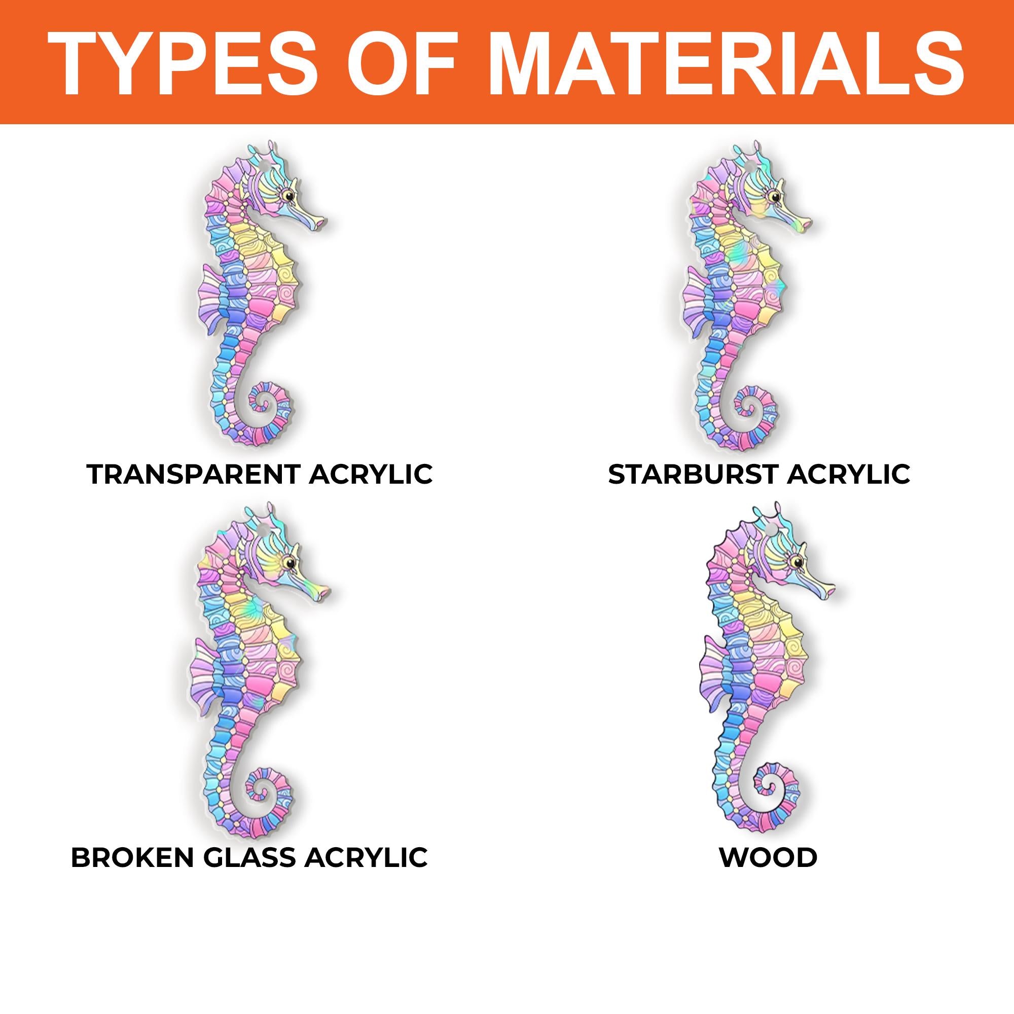 Colorful Seahorse Earrings – Ocean-Inspired Rainbow Sea Creature Jewelry, Mermaidcore Beach Gift for Her, Fun Summer Dangle Earrings