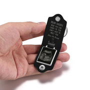 Custom Ultrasound Leather Photo Keychain | Dear Daddy Gift from Bump | Pregnancy Reveal Keepsake | First Father’s Day Key Ring