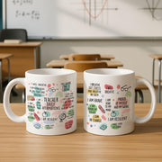 Colorful Teacher Affirmation Mug – Motivational Quotes for Educators – Gift for Teachers, Back to School or Teacher Wellness