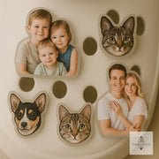 Custom Acrylic Shoe Charms, Personalized Photo sandal Charm, Pet Face, Kids, or Couple Gift, Unique Shoe Accessories for Family Fun