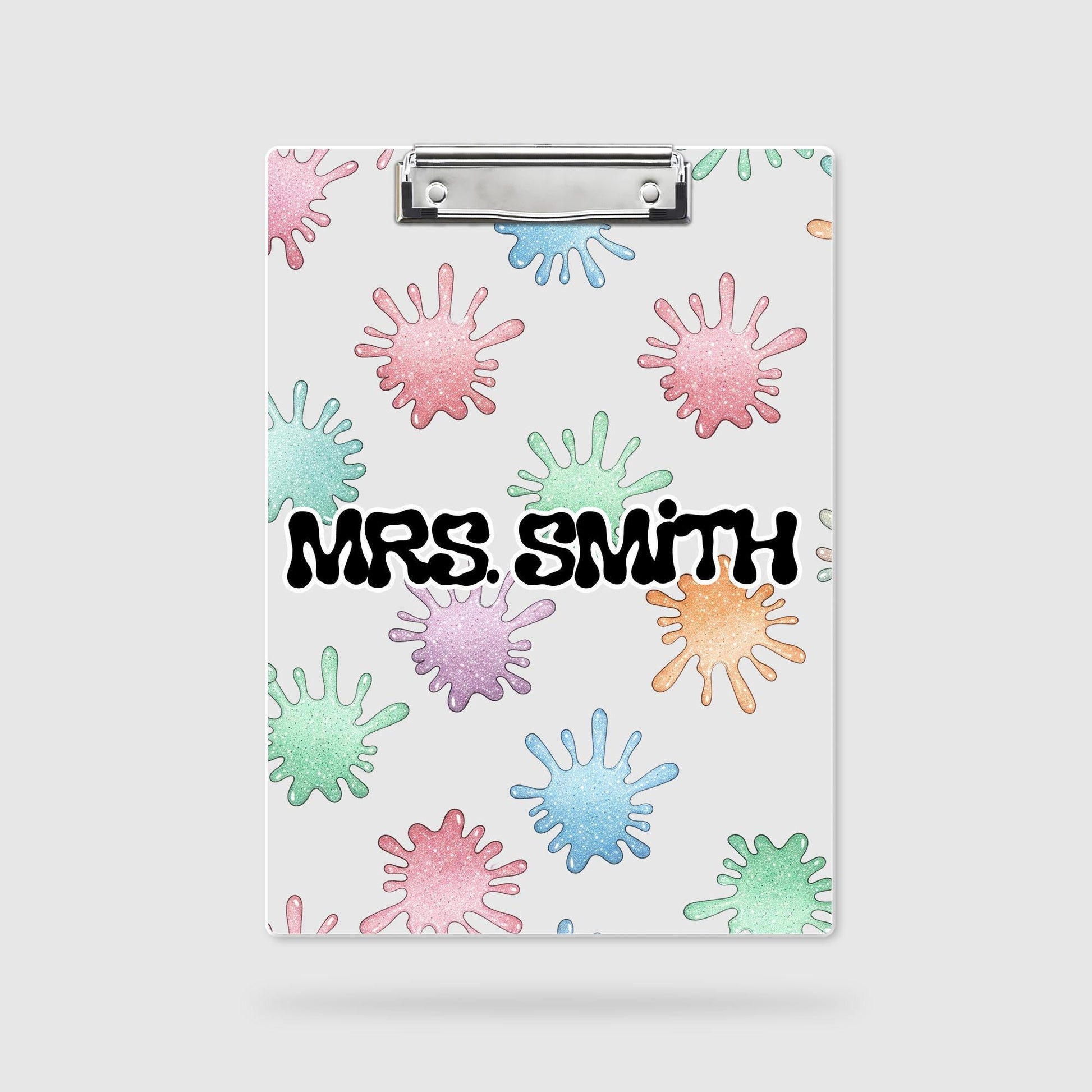 Personalized Science Teacher Clipboard – Custom Name Back to School Gift, Fun Art-Inspired Classroom Decor, Teacher School Supplies