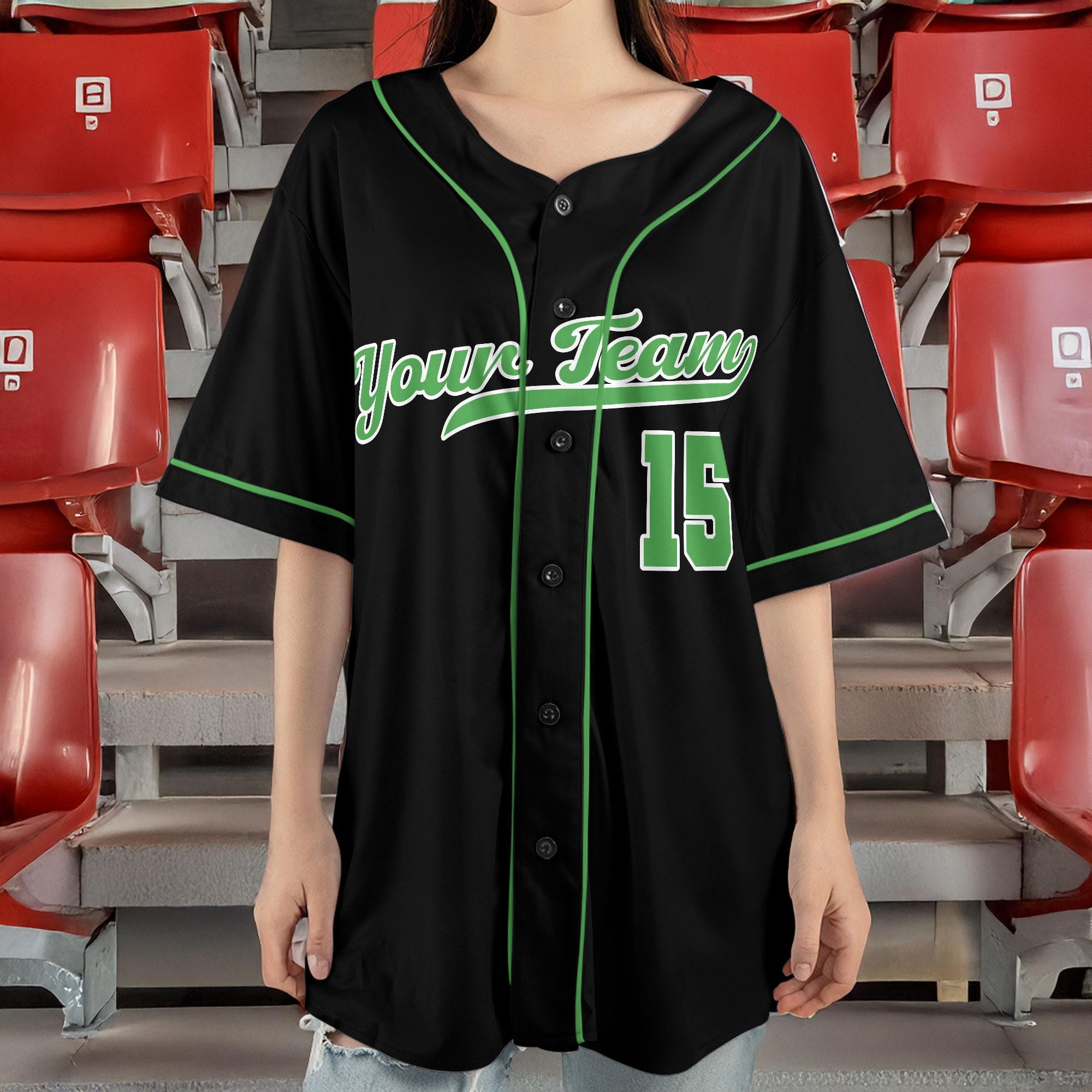 Custom Baseball Jersey with Name Tag – Personalized Team Shirt – Matching Mini Jersey Keychain – Sports Uniform Gift for Players & Fans