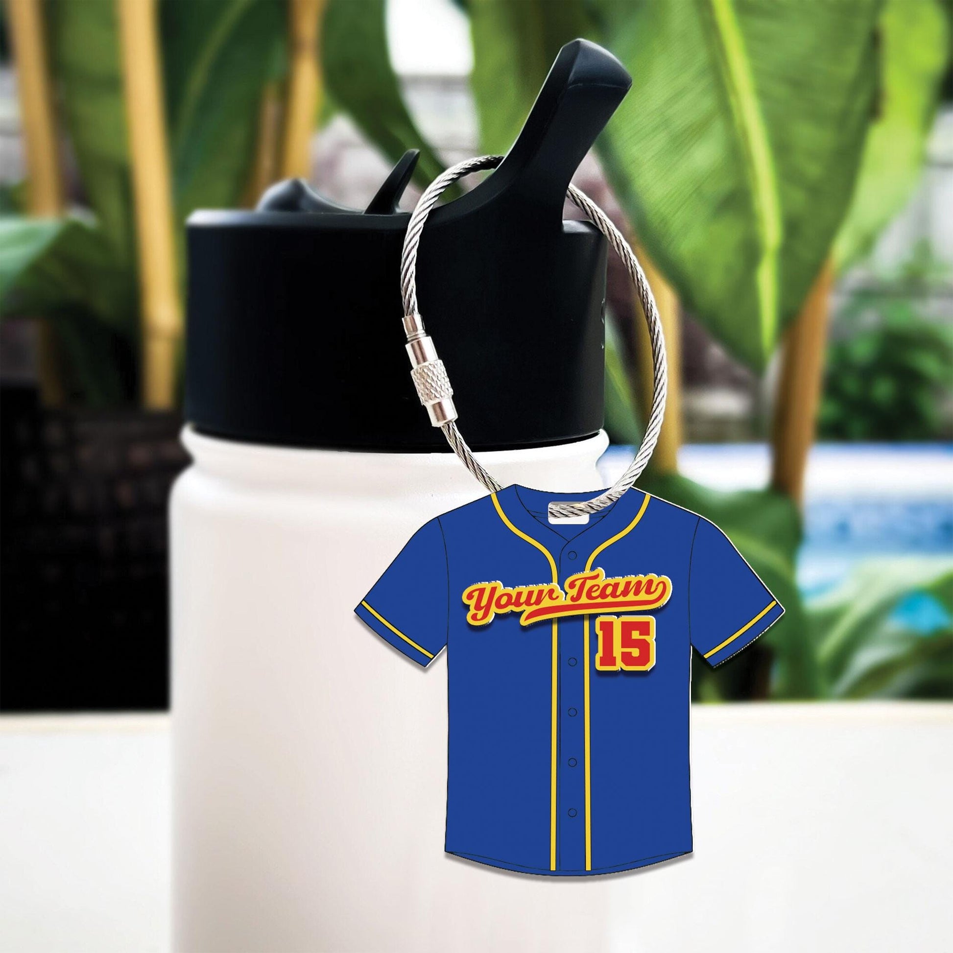 Custom Baseball Jersey with Name Tag – Personalized Team Shirt – Matching Mini Jersey Keychain – Sports Uniform Gift for Players & Fans