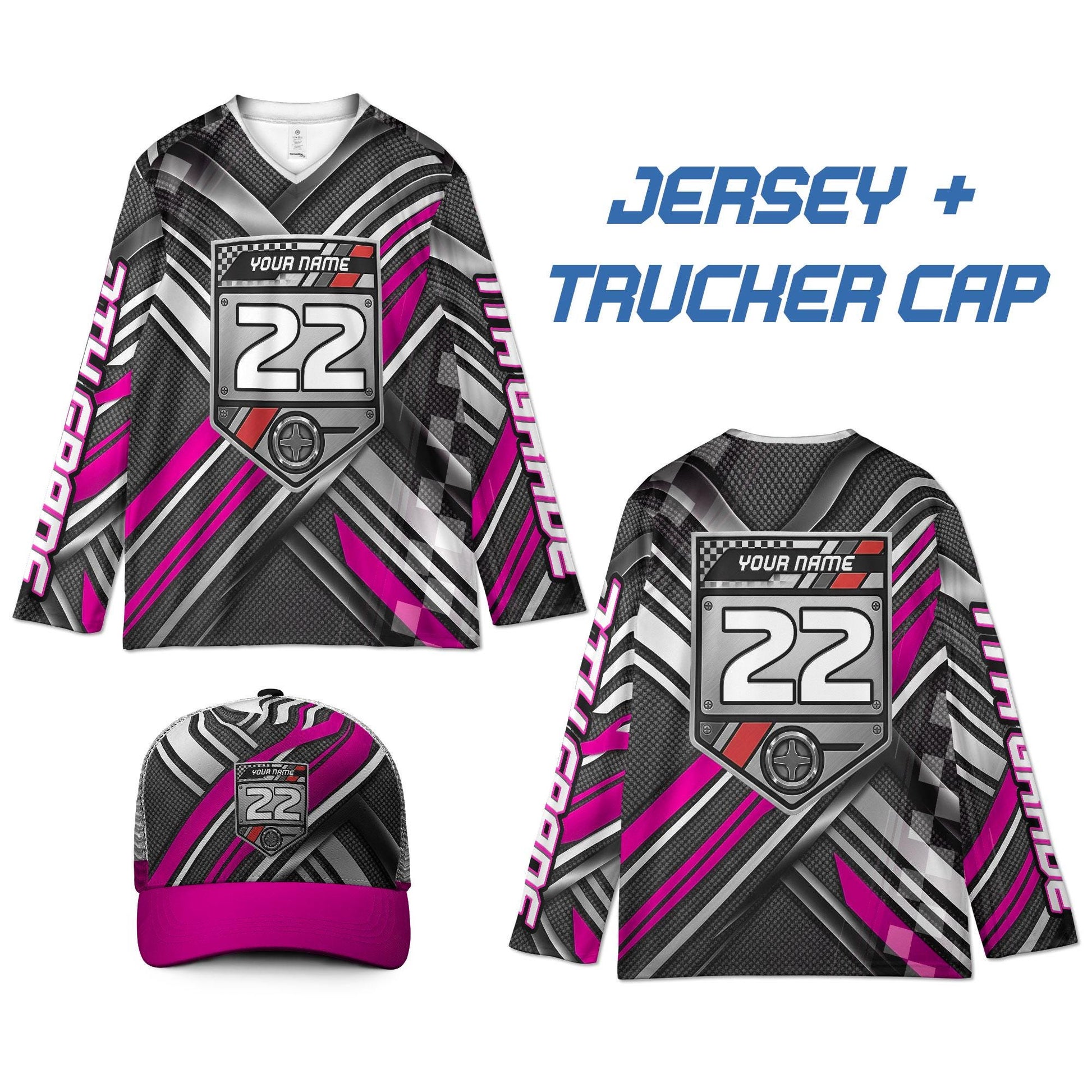 Custom Dirt Bike Jersey, Personalized Motocross Shirt with Rider Name & Number, Off-Road Racing Gear, Gift for Boys and Girls Back to School