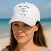 Custom Bach Club Hat – Personalized Bachelorette Party Cap with Cocktail Glass, Beach Trip Gift for Bridesmaids or Girls Weekend 2025