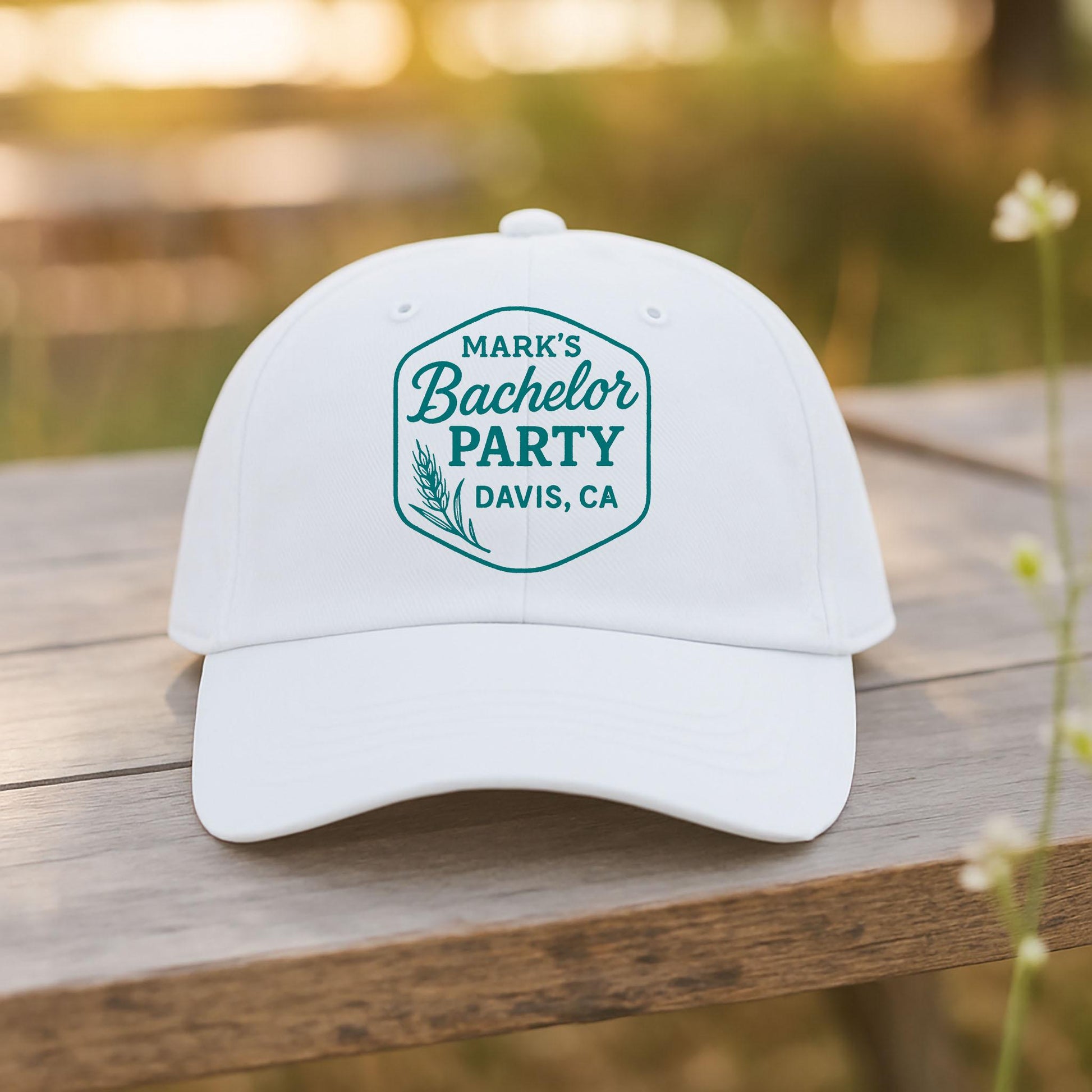 Custom Bachelor Party Hat, Personalized Groom Cap, Groomsmen Gift, Stag Party Hat, Bach Party Favor, Wedding Weekend Hat