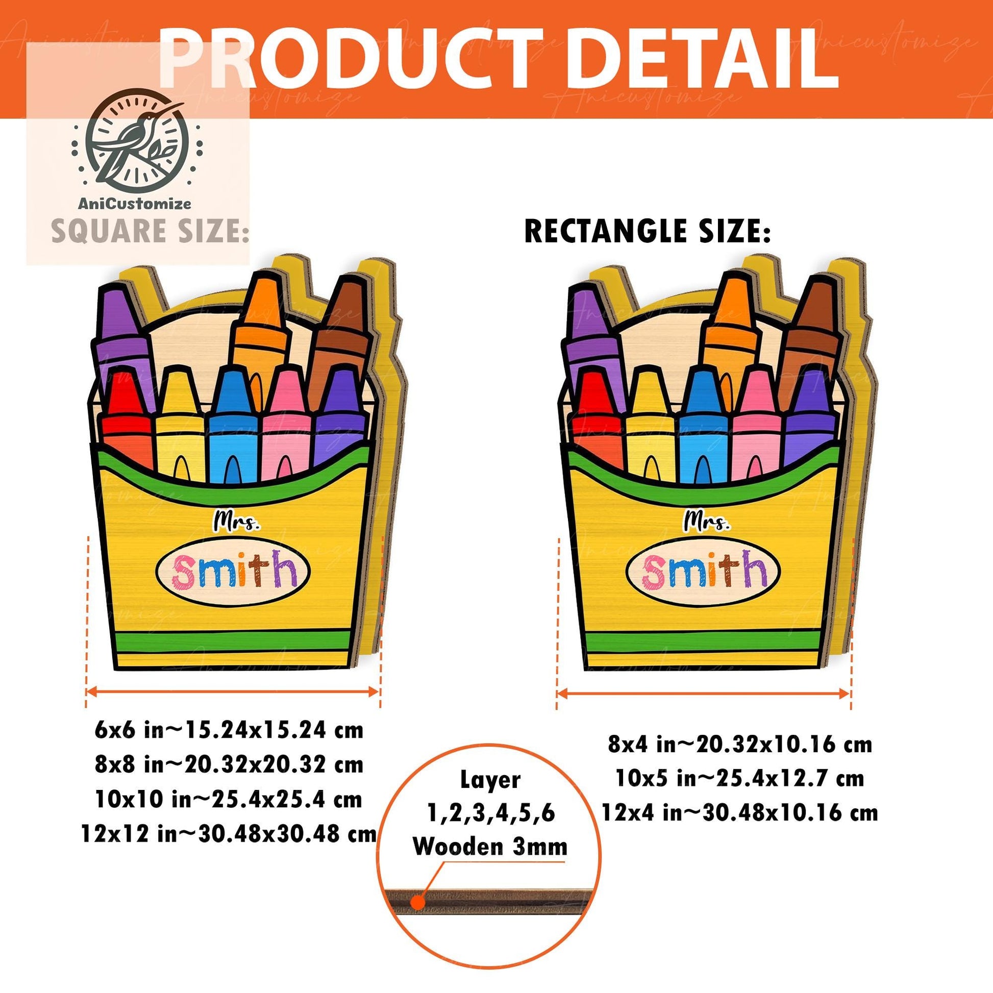 Personalized Crayon Pencil Holder for Teachers, Custom Desk Organizer for Teachers, Educators, Back to School Classroom Supply Gift