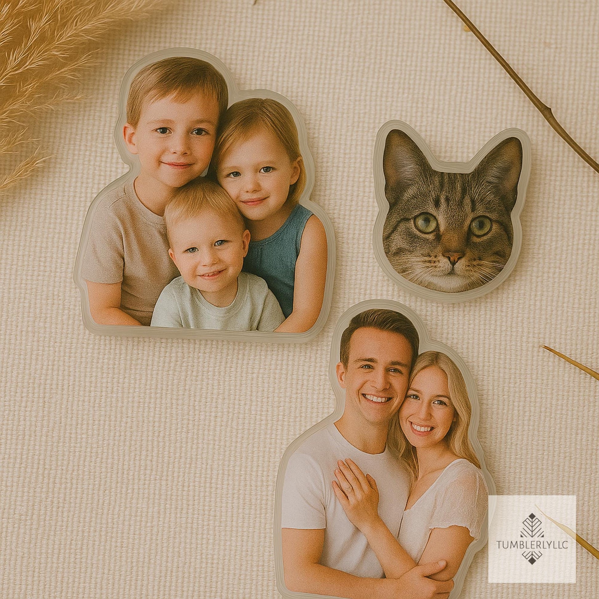 Custom Acrylic Shoe Charms, Personalized Photo sandal Charm, Pet Face, Kids, or Couple Gift, Unique Shoe Accessories for Family Fun