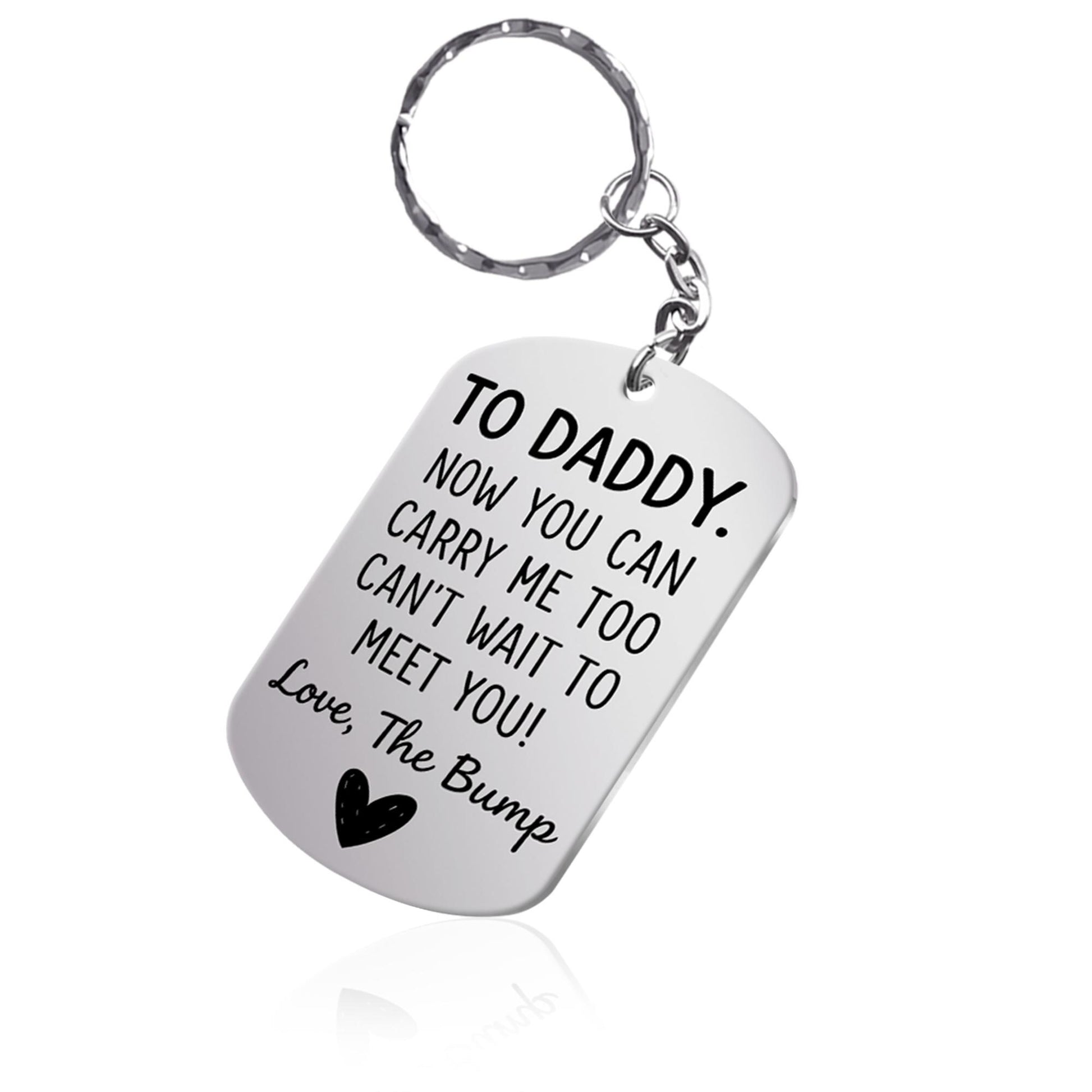 Custom Ultrasound Photo Keychain, To Daddy From Bump, Dad To Be Gift, Pregnancy Announcement Keepsake, First Time Dad Gift