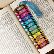 Crayon Affirmation Bookmark, Colorful Teacher Bookmark with Tassel, Positive Words Gift, Back to School Classroom Favor