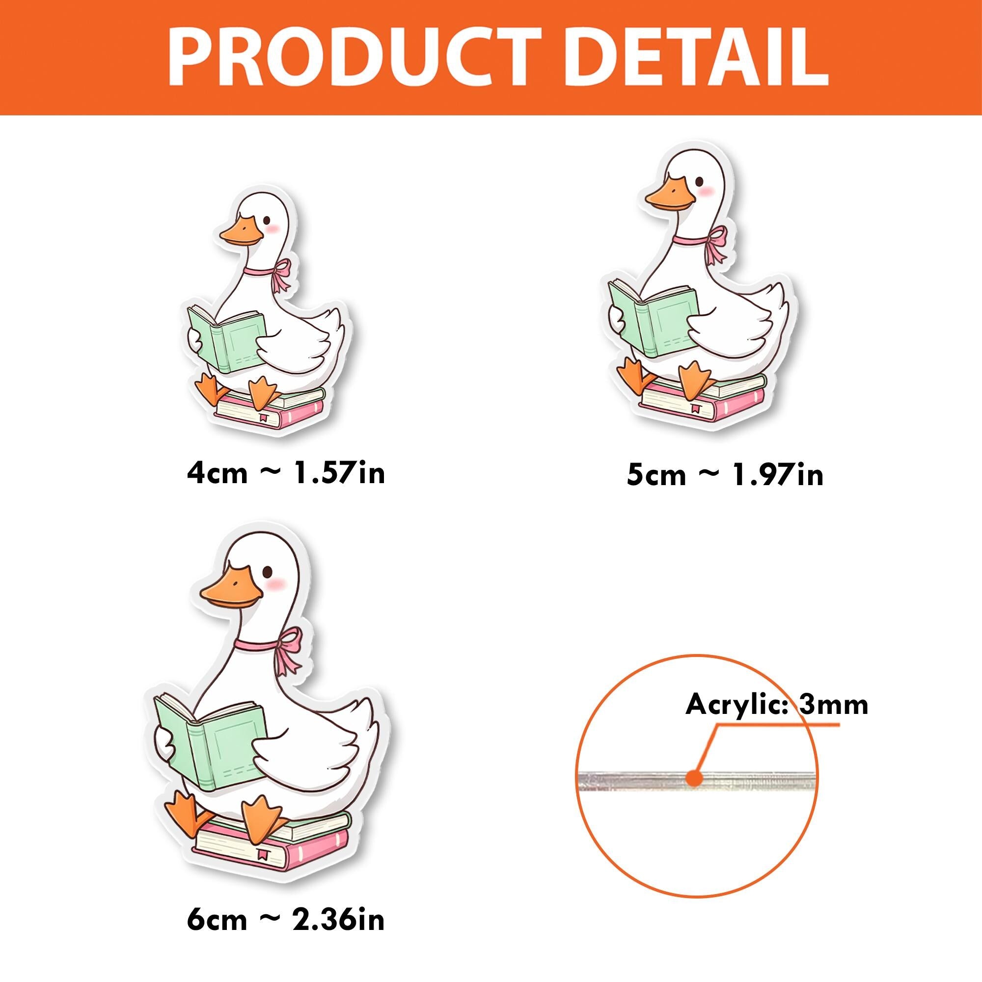 Coquette Silly Goose Badge Reel, Cute Bookish Duck ID Holder, Pink Bow Teacher Gift, Aesthetic Librarian Badge Clip for Her