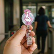 Cowgirl Goose Badge Reel, Funny Goose ID Holder, Western Nurse Badge Clip, Cute Farm Animal Lanyard, Cute Office Badge Reel