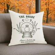 Custom Bride Pillow Cover: Personalized Bachelorette Party Decor