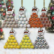 Personalized Sports Ball Christmas Ornament: Custom Kid's Tree Decoration