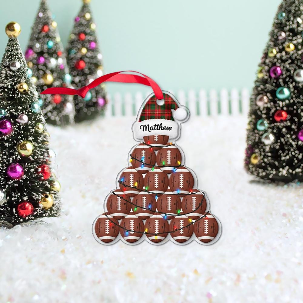 Personalized Sports Ball Christmas Ornament: Custom Kid's Tree Decoration