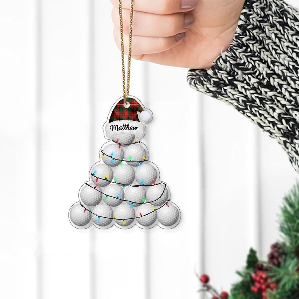 Personalized Sports Ball Christmas Ornament: Custom Kid's Tree Decoration