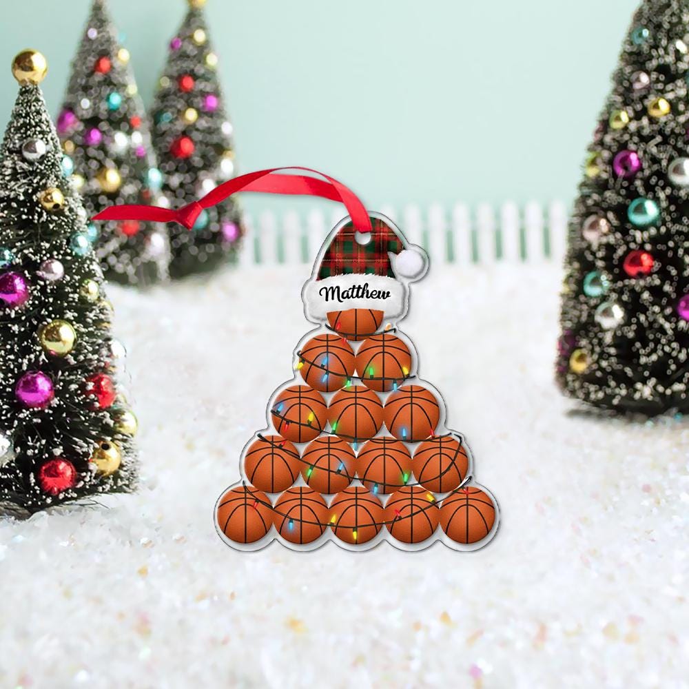 Personalized Sports Ball Christmas Ornament: Custom Kid's Tree Decoration