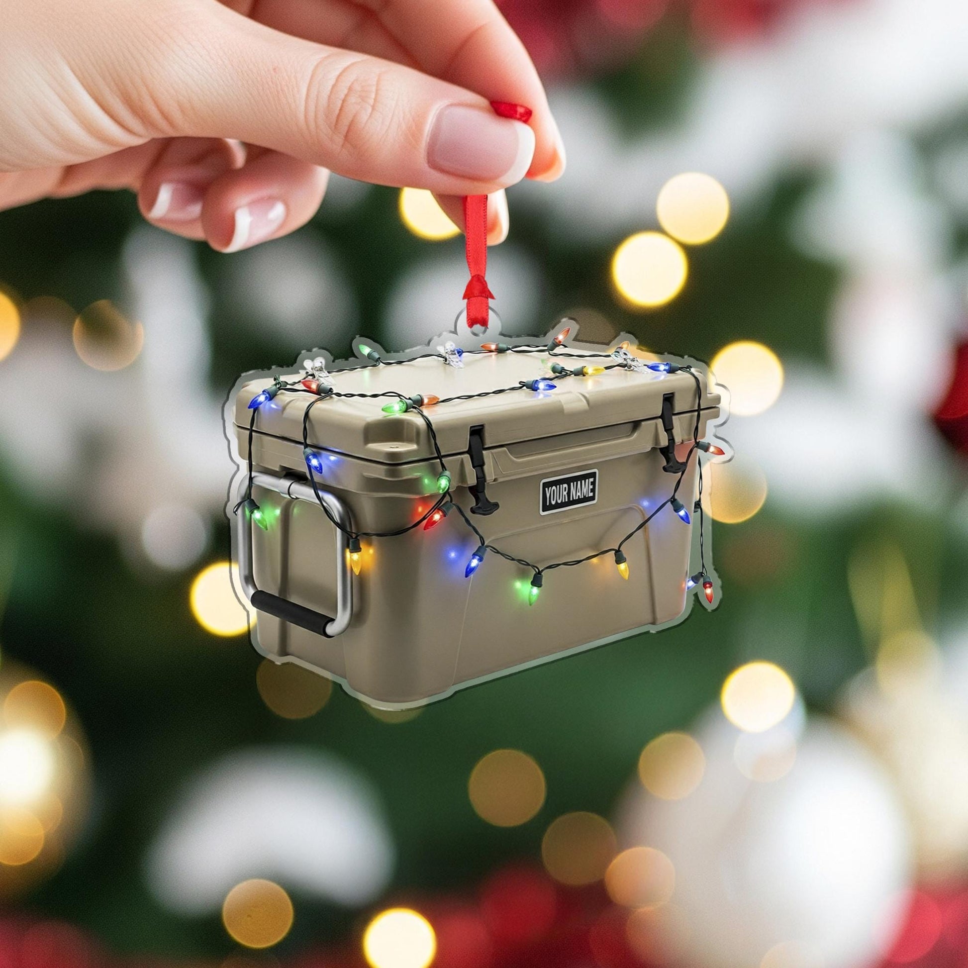 Cooler Ornament – Personalized Camping Gift, Custom Ice Chest Christmas Keepsake