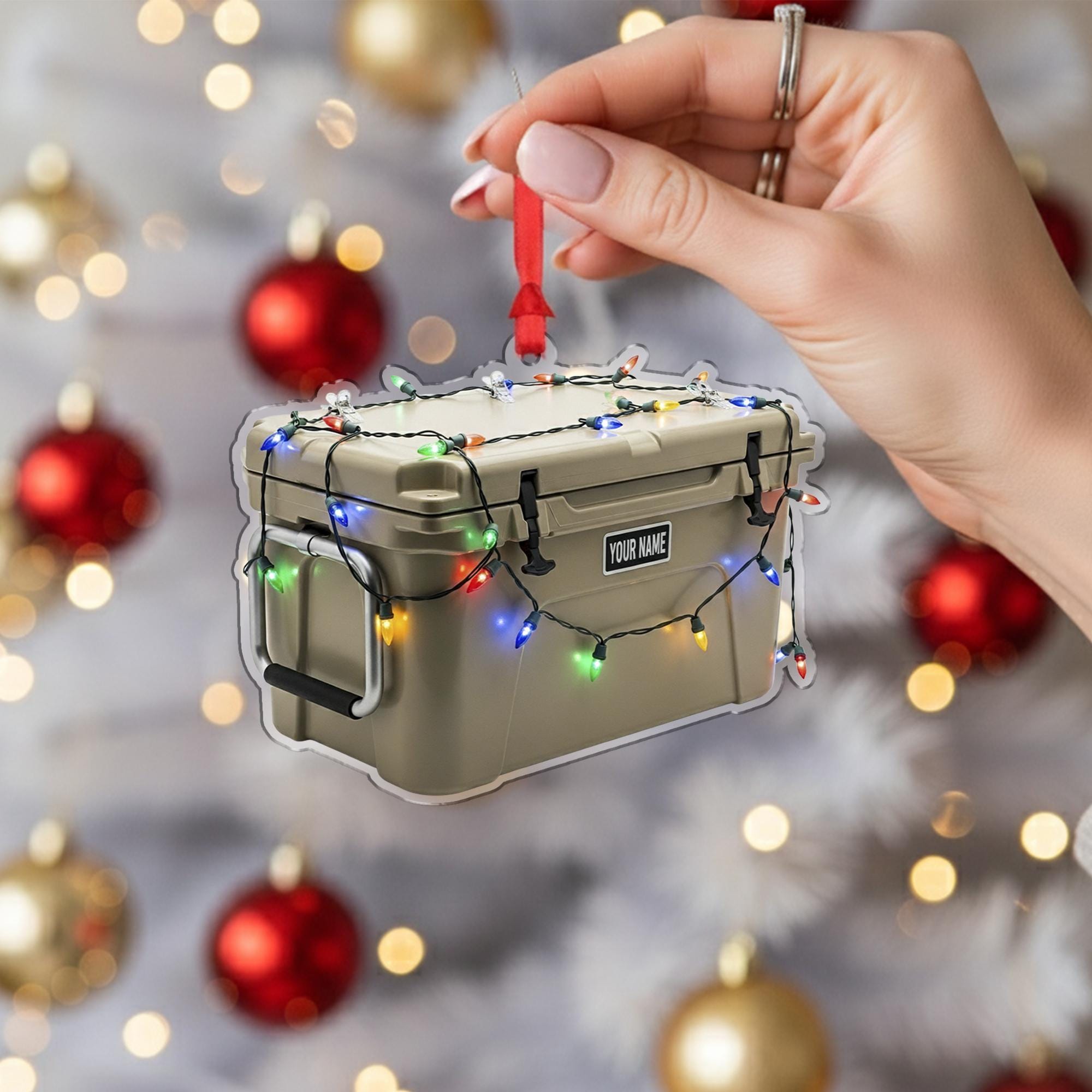 Cooler Ornament – Personalized Camping Gift, Custom Ice Chest Christmas Keepsake