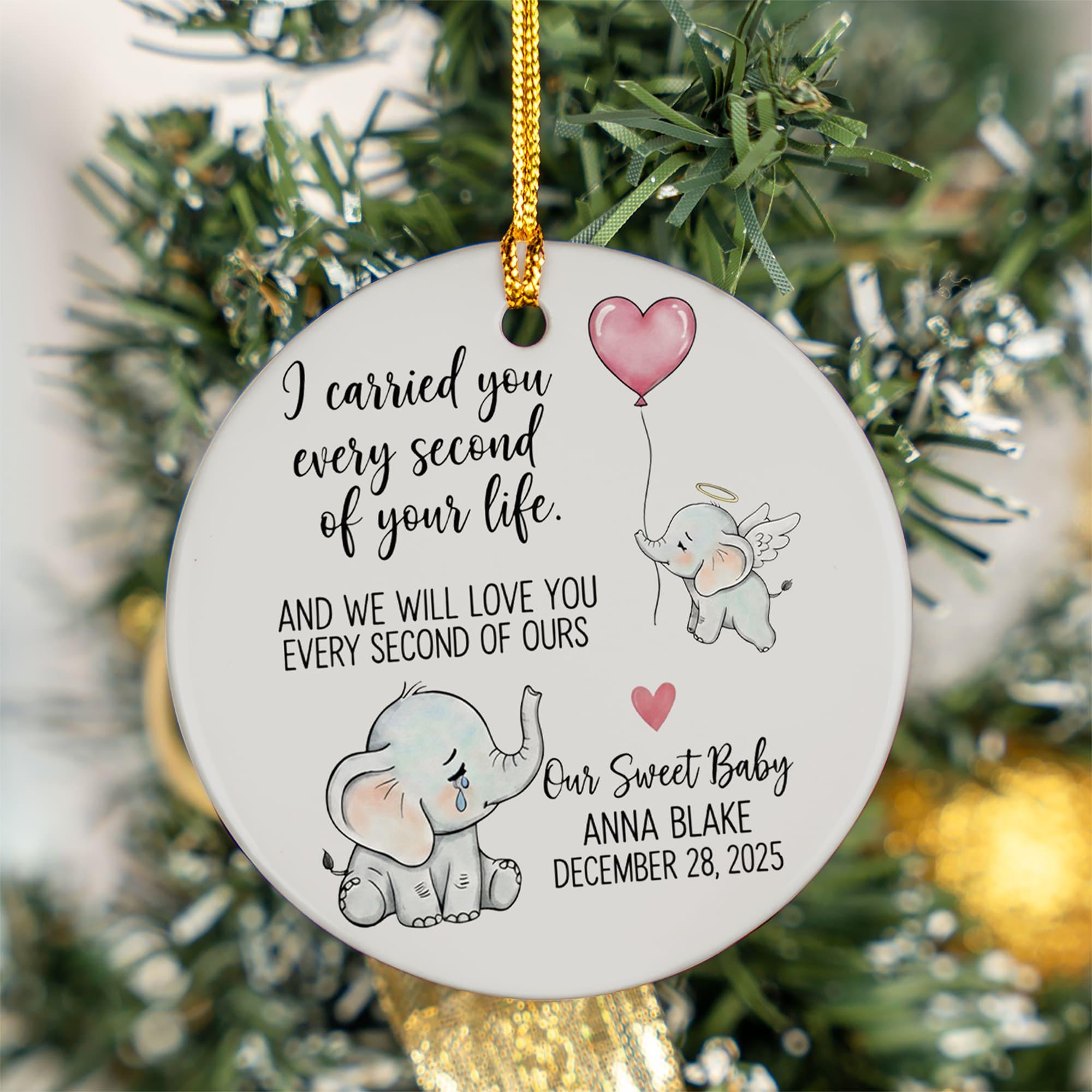 Personalized Baby Memorial Ornament: Custom Infant Loss Keepsake