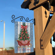 Custom Chinoiserie Christmas Flag Outdoor Garden Decor