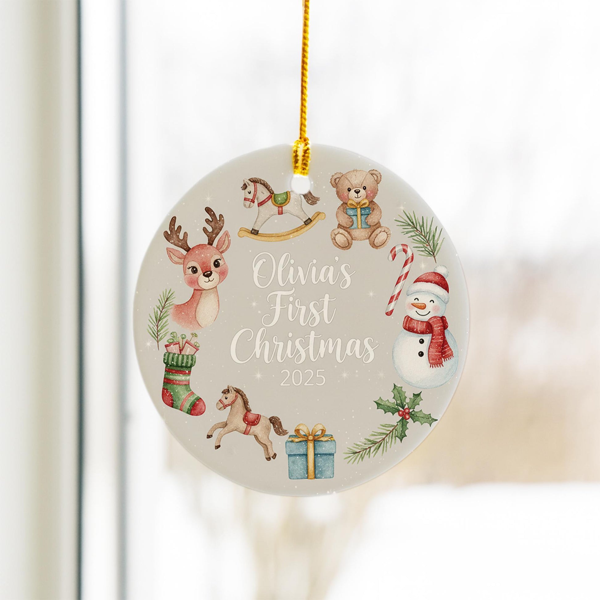 Baby’s First Christmas Ornament 2025: Personalized Newborn Holiday Keepsake