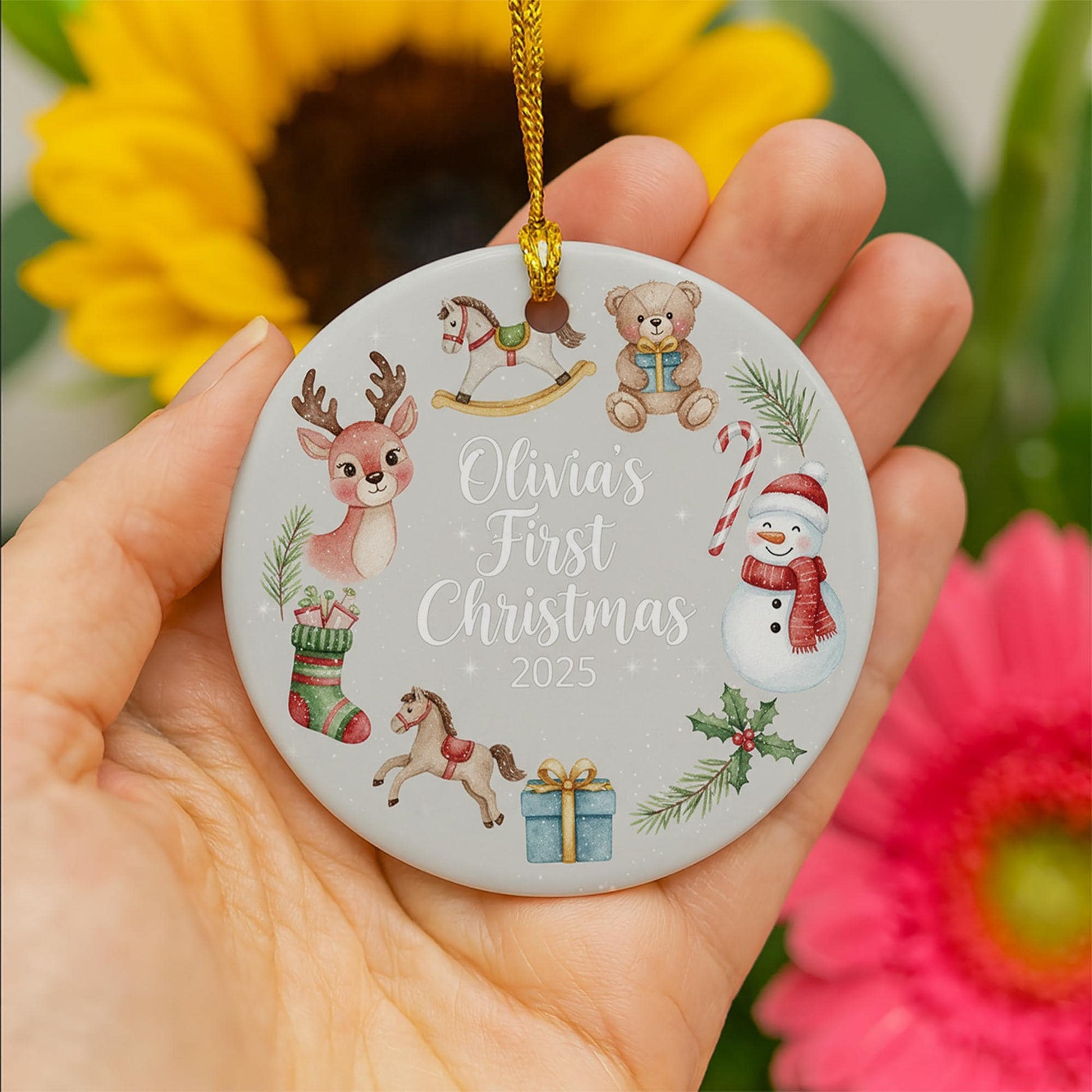 Baby’s First Christmas Ornament 2025: Personalized Newborn Holiday Keepsake