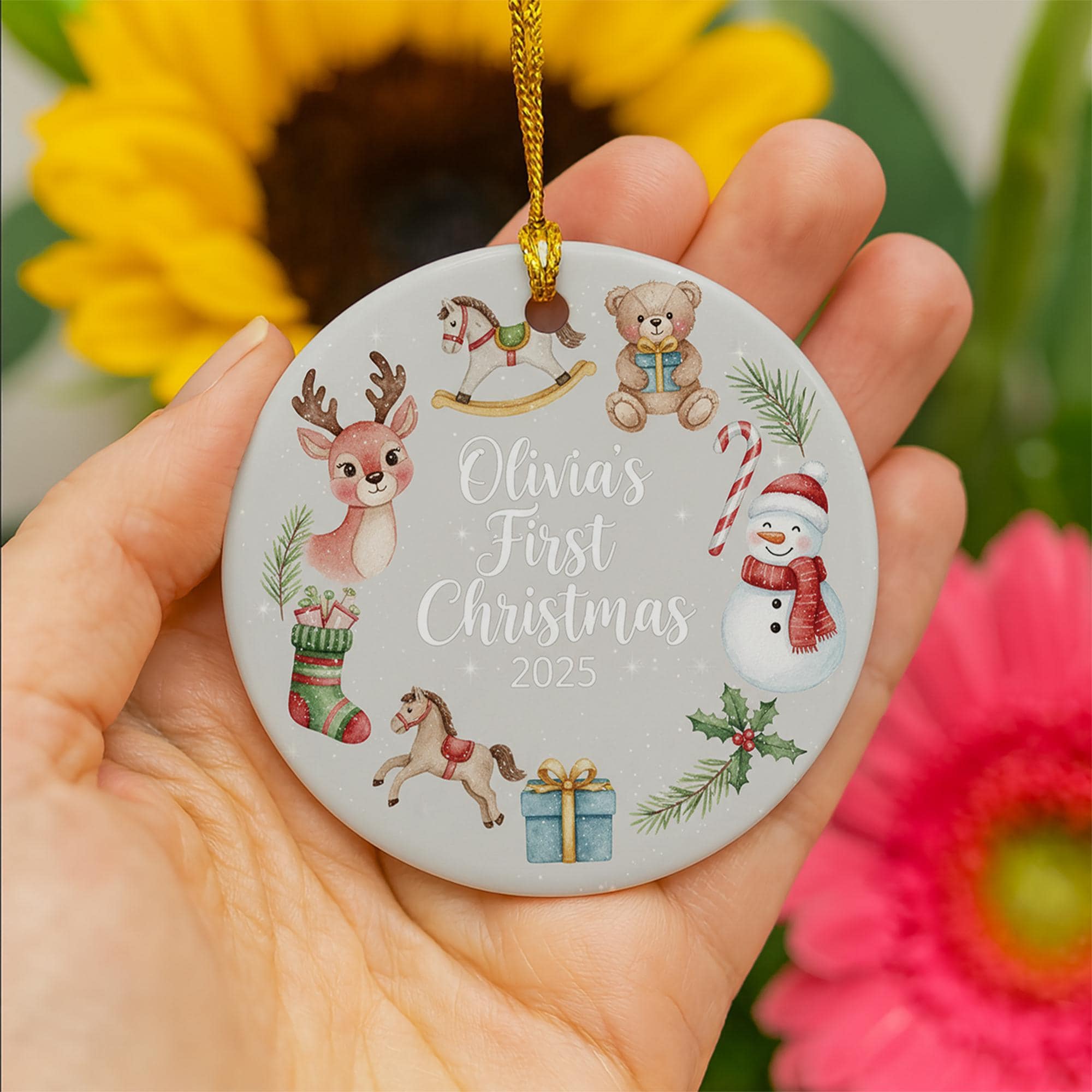 Baby’s First Christmas Ornament 2025: Personalized Newborn Holiday Keepsake