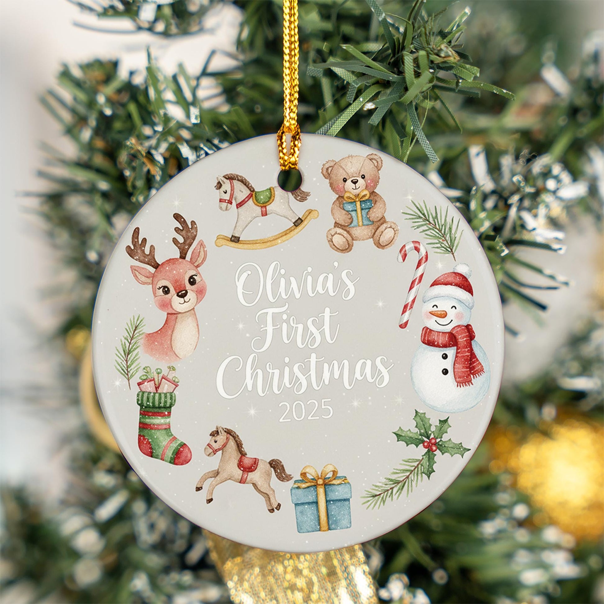 Baby’s First Christmas Ornament 2025: Personalized Newborn Holiday Keepsake