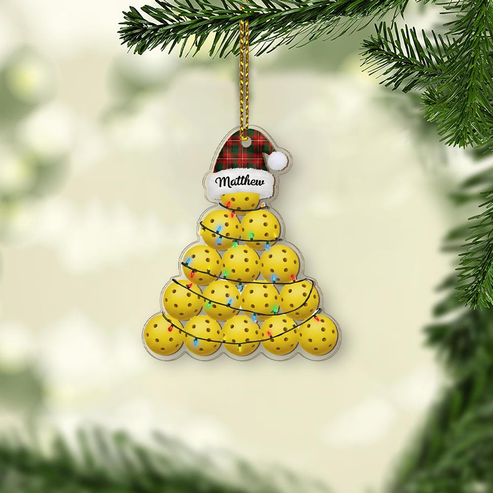 Personalized Sports Ball Christmas Ornament: Custom Kid's Tree Decoration