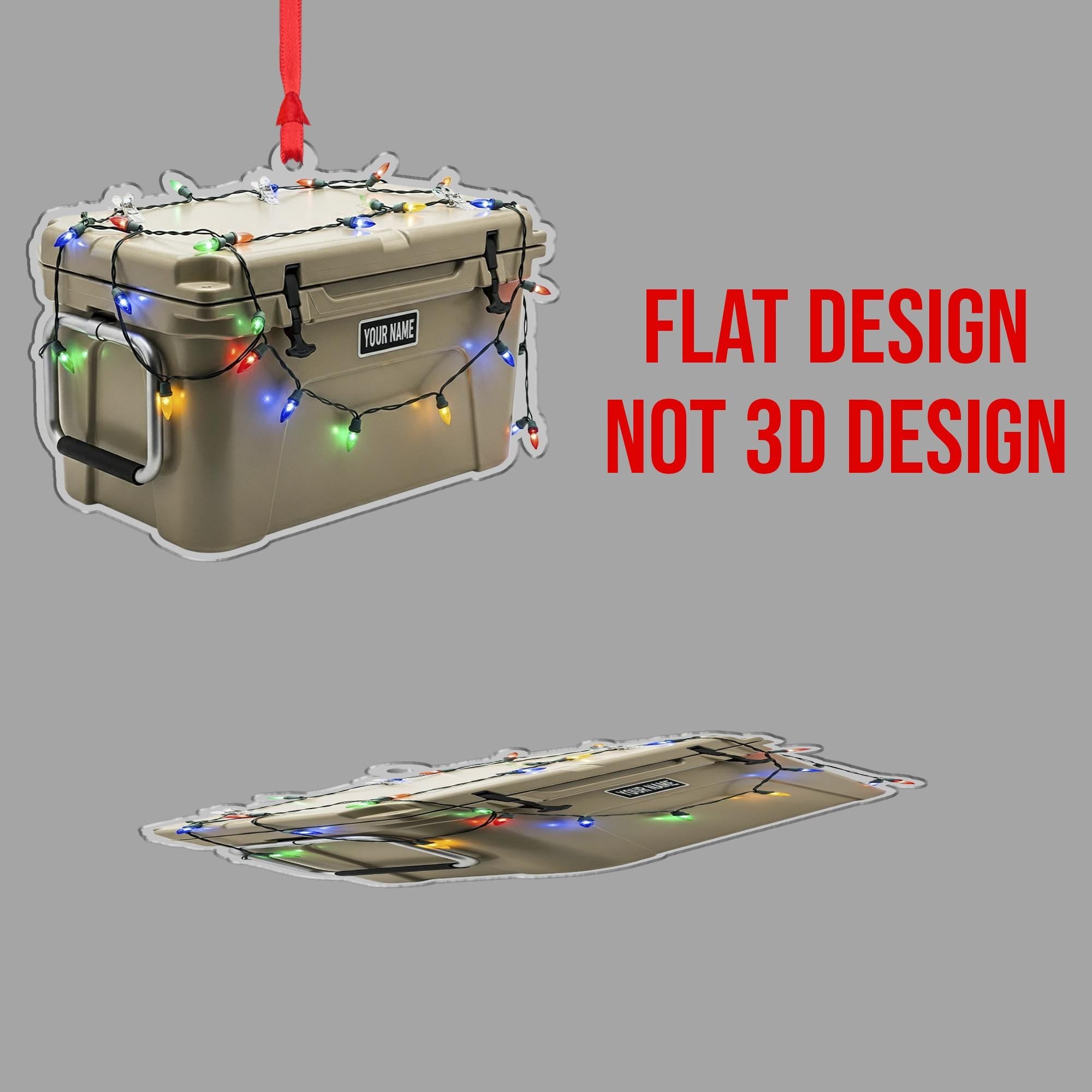 Cooler Ornament – Personalized Camping Gift, Custom Ice Chest Christmas Keepsake