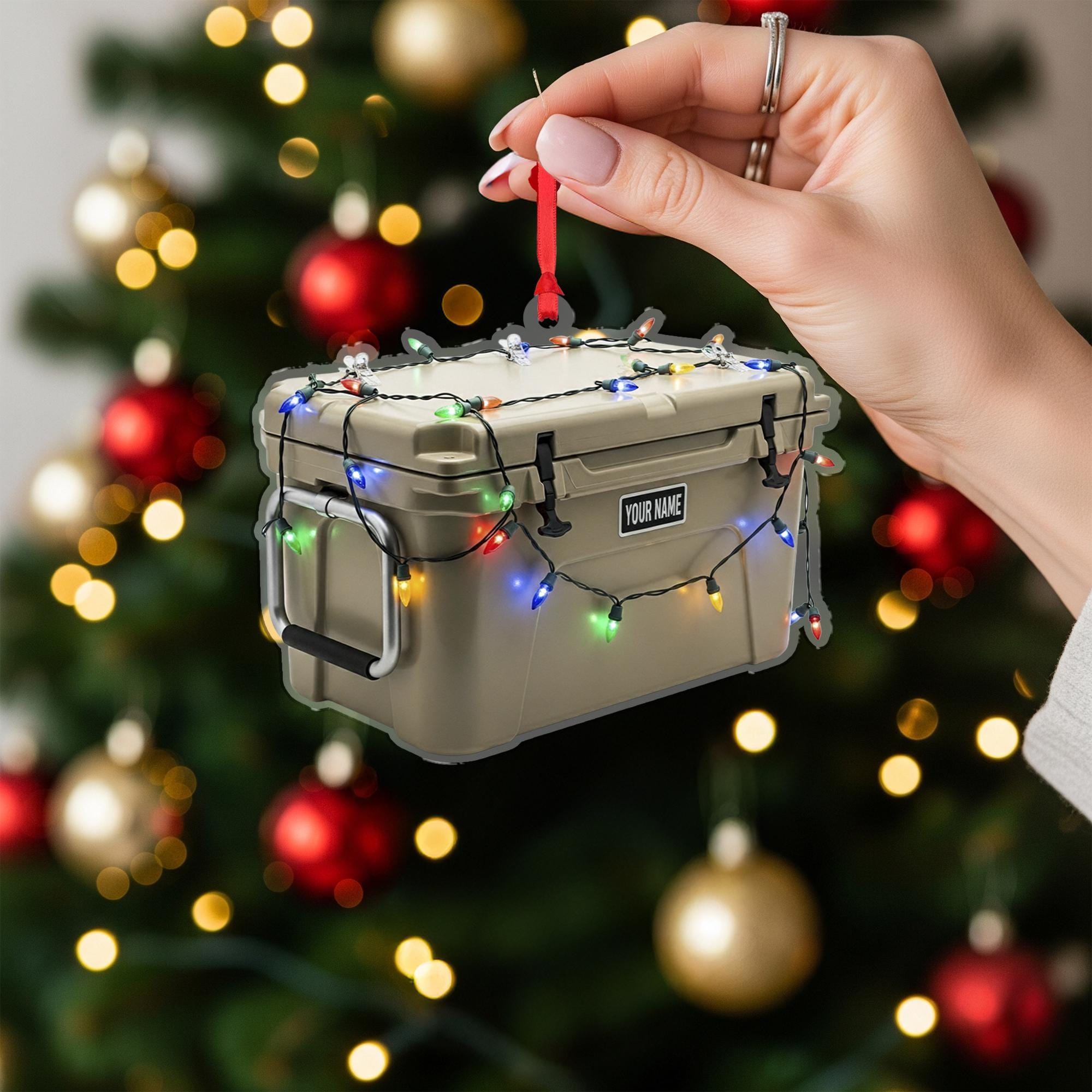 Cooler Ornament – Personalized Camping Gift, Custom Ice Chest Christmas Keepsake