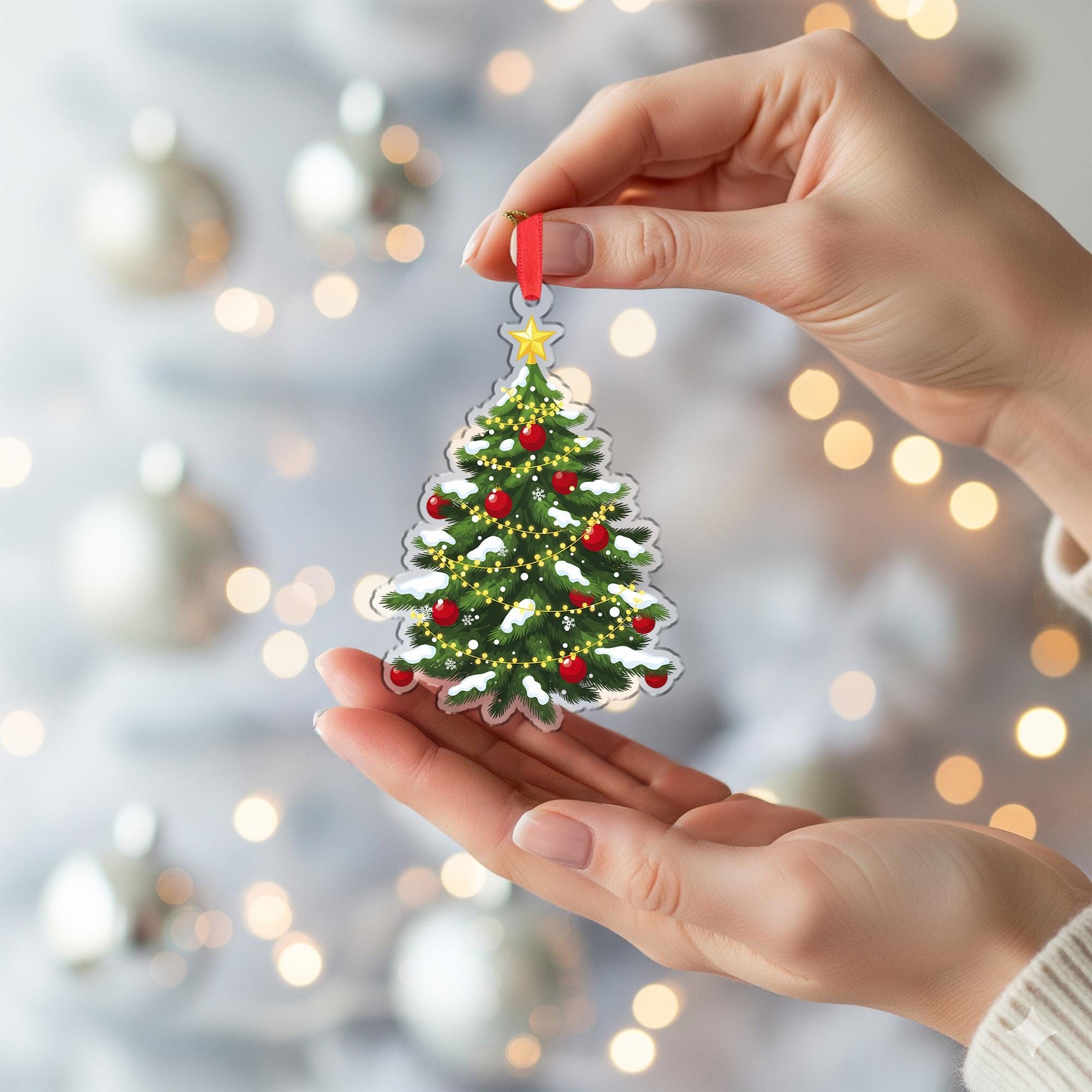 Christmas Tree Ornament: Holiday Hanging Decoration